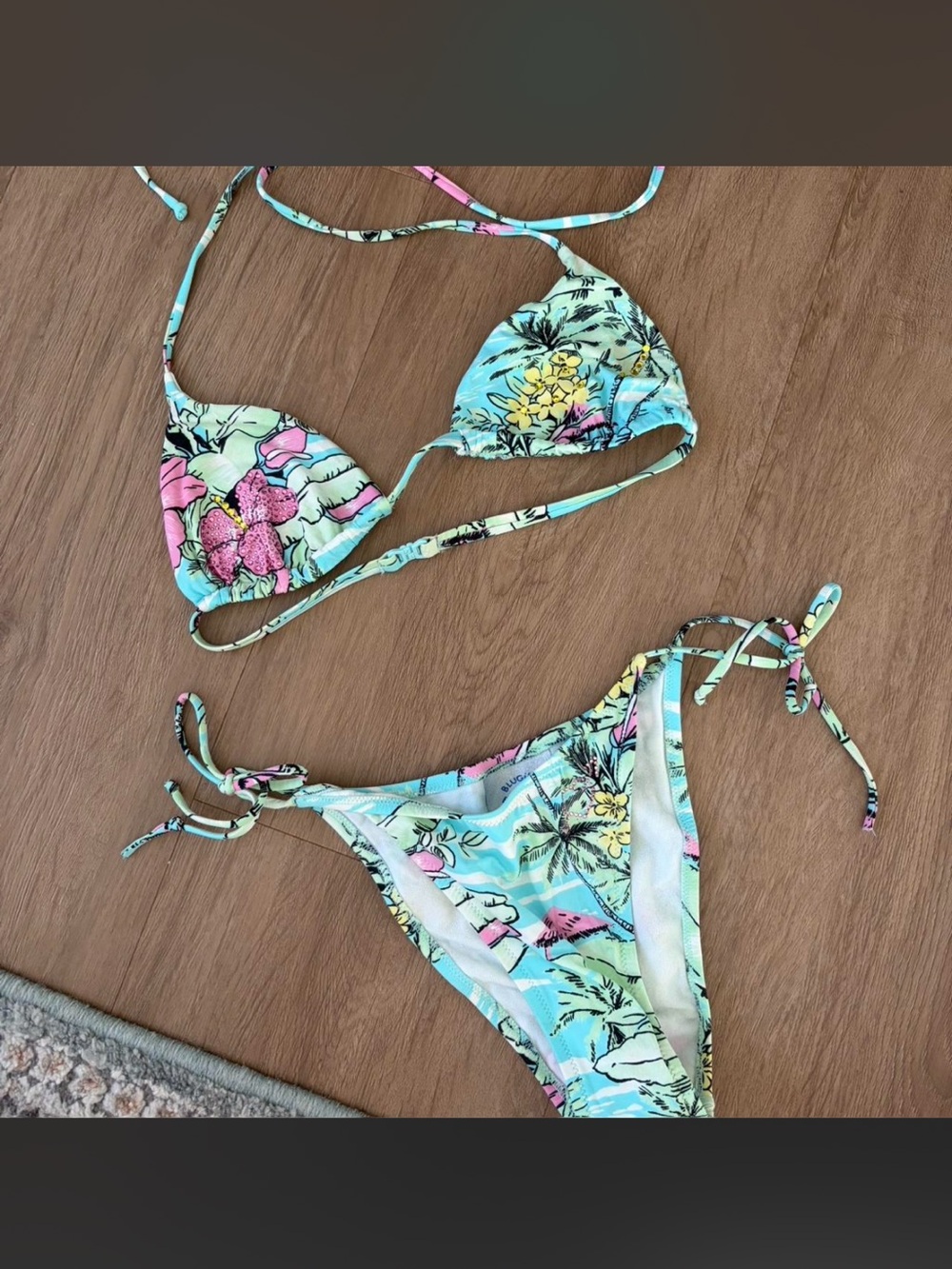 Blumarine 2000s Blugirl Tropical Bikini Set